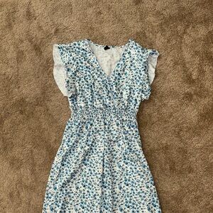 SHEIN Blue Floral Dress